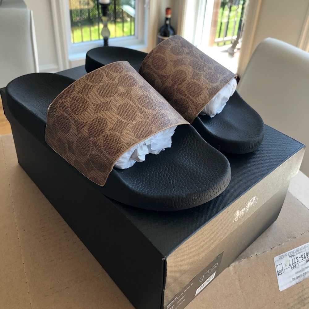 Coach slides size 11